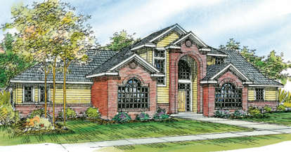 Contemporary House Plan #035-00394 Elevation Photo