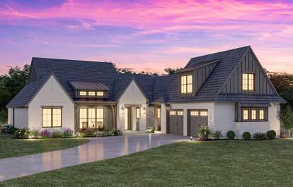 Modern Farmhouse House Plan #4534-00106 Elevation Photo