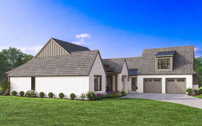 Modern Farmhouse House Plan #4534-00106 Elevation Photo
