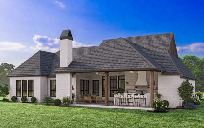 Modern Farmhouse House Plan #4534-00106 Elevation Photo