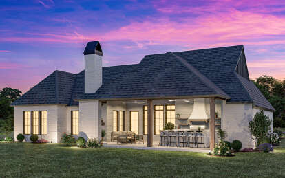 Modern Farmhouse House Plan #4534-00106 Elevation Photo