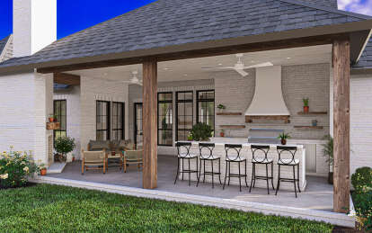 Modern Farmhouse House Plan #4534-00106 Elevation Photo