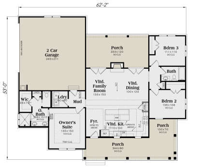 Main Floor  for House Plan #009-00373