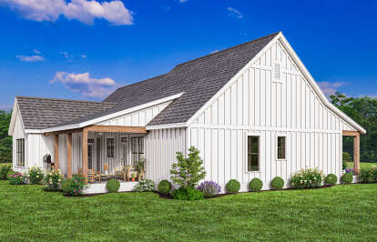 Modern Farmhouse House Plan #009-00374 Elevation Photo