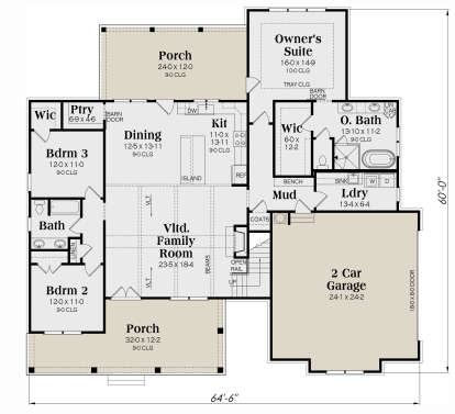House Plan House Plan #29725 Drawing 1