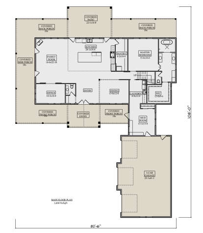 Main Floor  for House Plan #5631-00226