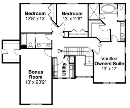 Floorplan 2 for House Plan #035-00395