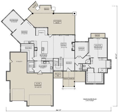 Main Floor  for House Plan #5631-00228