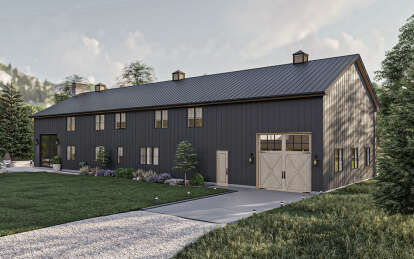 Barn House Plan #963-00825 Elevation Photo