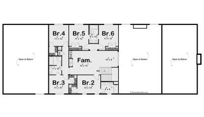 Second Floor for House Plan #963-00825