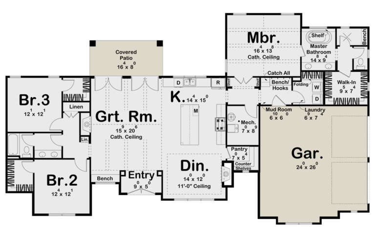 House Plan House Plan #29734 Drawing 1