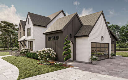 Modern Transitional House Plan #963-00828 Elevation Photo