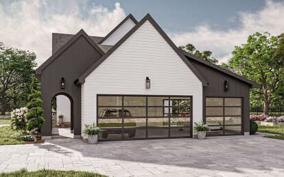 Modern Transitional House Plan #963-00828 Elevation Photo