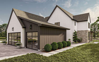 Modern Transitional House Plan #963-00828 Elevation Photo