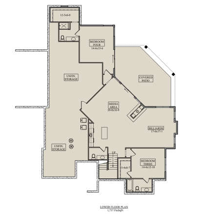 Basement for House Plan #5631-00231