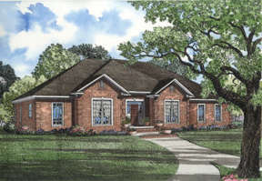 Ranch House Plan #110-00066 Elevation Photo