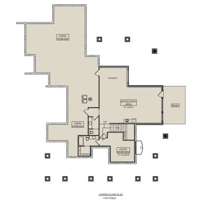 Basement for House Plan #5631-00233