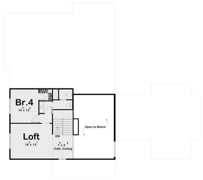 Second Floor for House Plan #963-00829