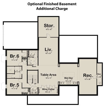Basement for House Plan #963-00829