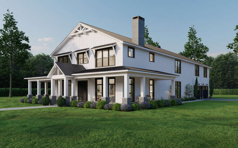 House Plan House Plan #29746 Angled Front Elevation