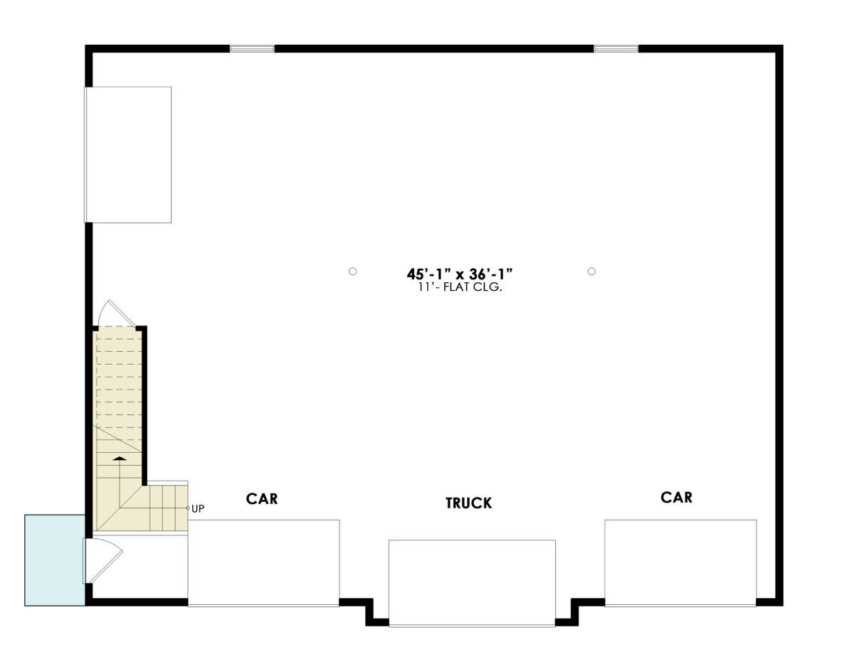 Garage Floor for House Plan #699-00379