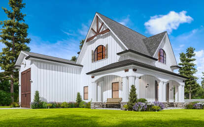 Craftsman House Plan #699-00380 Elevation Photo