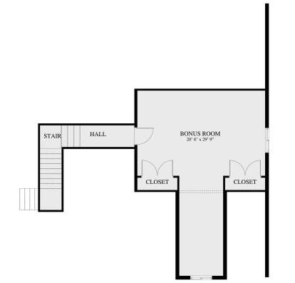 Bonus Room for House Plan #2802-00244