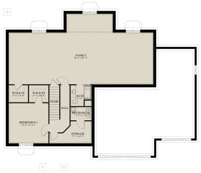 Basement for House Plan #2802-00244