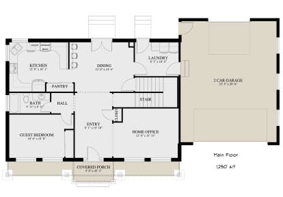Main Floor  for House Plan #2802-00245