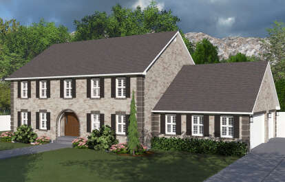 Traditional House Plan #2802-00246 Elevation Photo