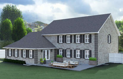 Traditional House Plan #2802-00246 Elevation Photo