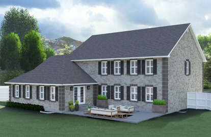 Traditional House Plan #2802-00246 Elevation Photo