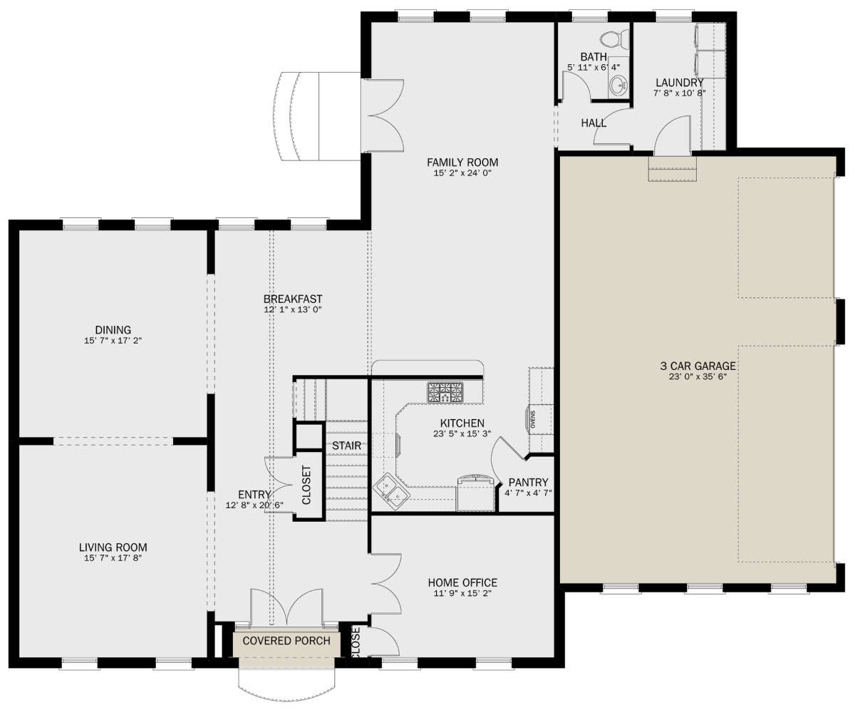 Main Floor  for House Plan #2802-00246