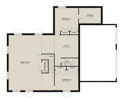 Basement for House Plan #2802-00246