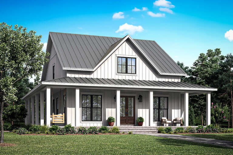 House Plan House Plan #29757 Angled Front Elevation