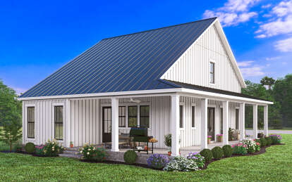 Modern Farmhouse House Plan #041-00340 Elevation Photo