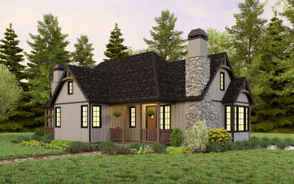 Cottage House Plan #2559-00996 Elevation Photo