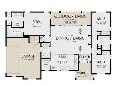 Main Floor  for House Plan #2559-00997