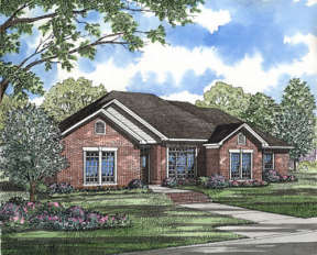 Ranch House Plan #110-00068 Elevation Photo