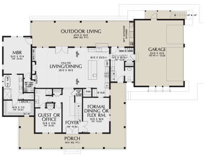 Main Floor  for House Plan #2559-01001