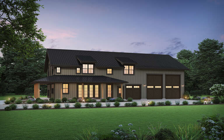 House Plan House Plan #29764 Angled Right Elevation