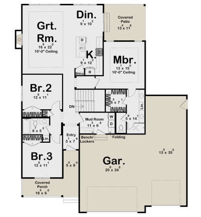 Main Floor  for House Plan #963-00832