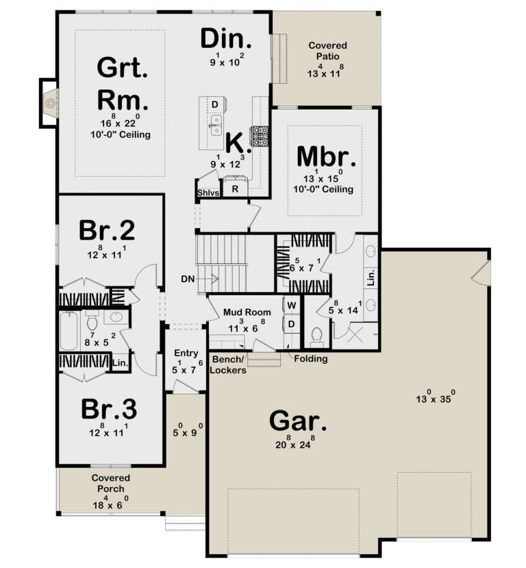 House Plan House Plan #29766 Drawing 1