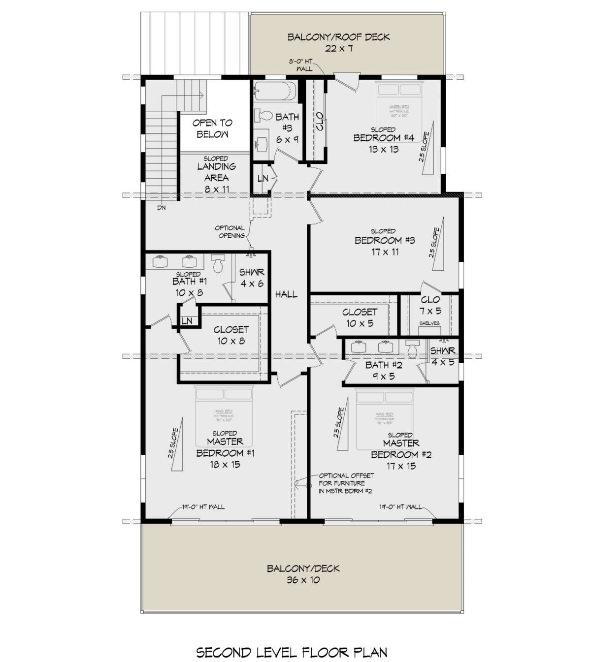 Second Floor for House Plan #940-00873