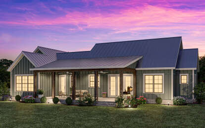 Modern Farmhouse House Plan #009-00375 Elevation Photo