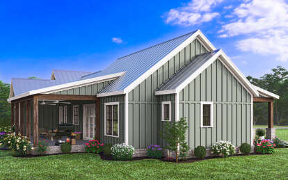 Modern Farmhouse House Plan #009-00375 Elevation Photo