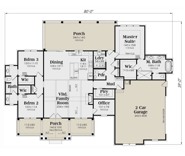 House Plan House Plan #29769 Drawing 1