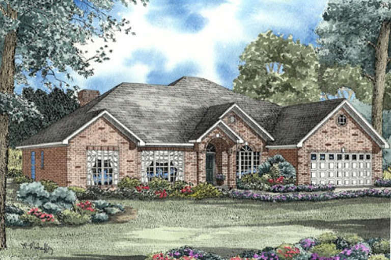 Traditional House Plan #110-00069 Elevation Photo