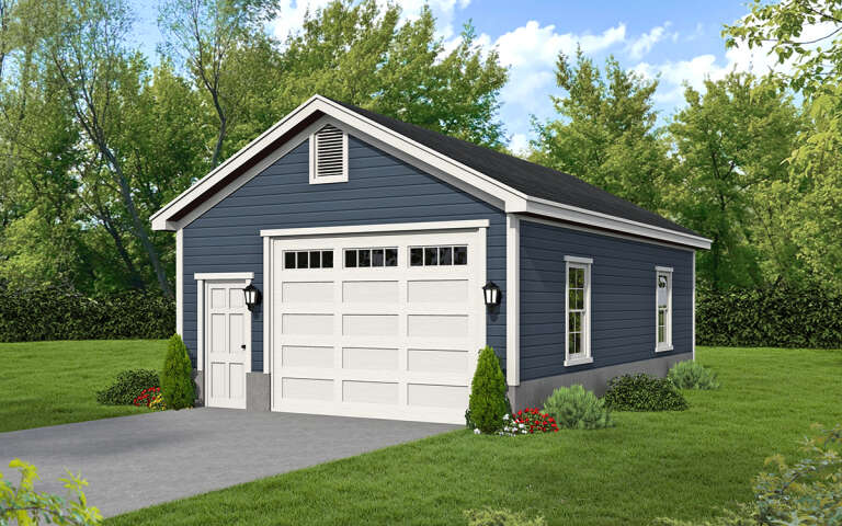 House Plan House Plan #29771 Angled Front Elevation