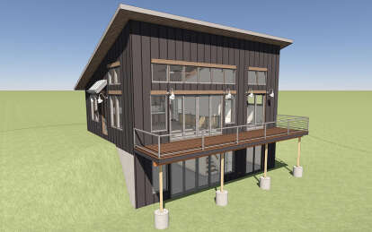 Modern Farmhouse House Plan #1462-00070 Elevation Photo